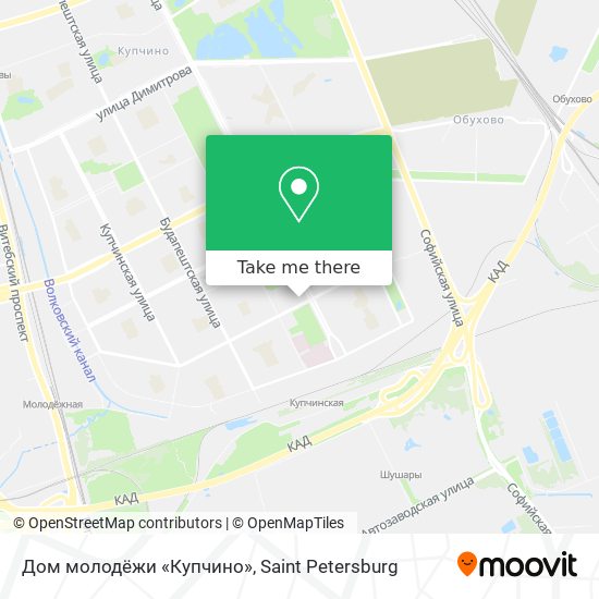 Дом молодёжи «Купчино» map