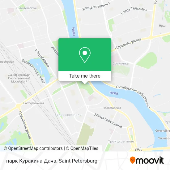 парк Куракина Дача map