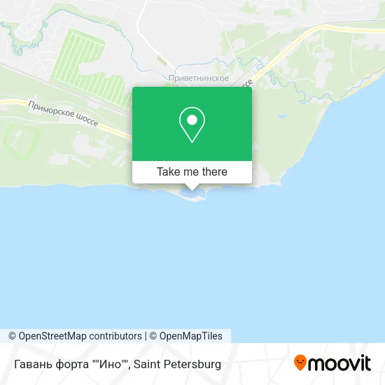 Гавань форта ""Ино"" map