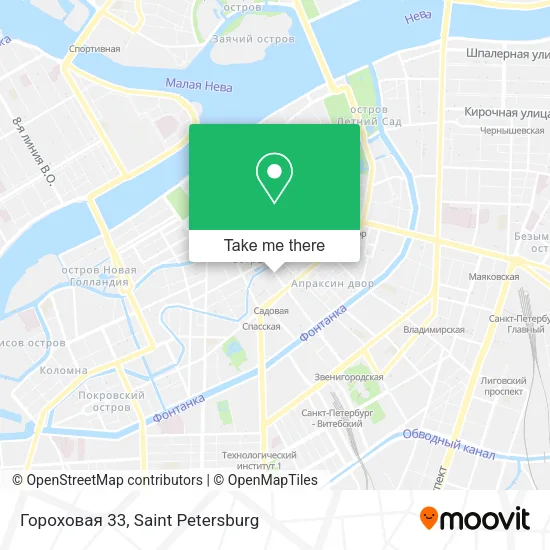 Гороховая 33 map