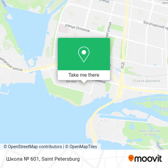 Школа № 601 map