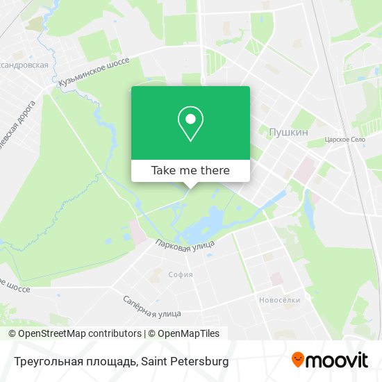 Треугольная площадь map