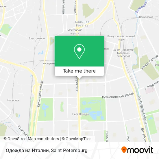 Одежда из Италии map