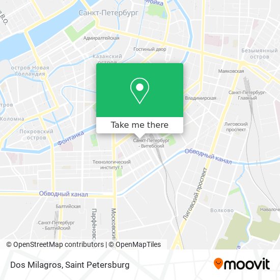 Dos Milagros map