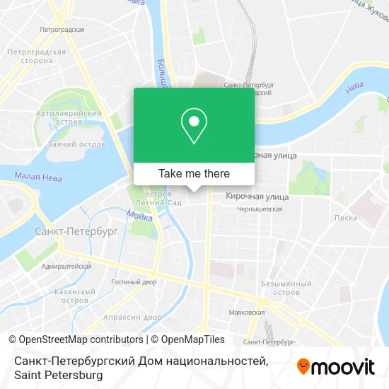 Санкт-Петербургский Дом национальностей map