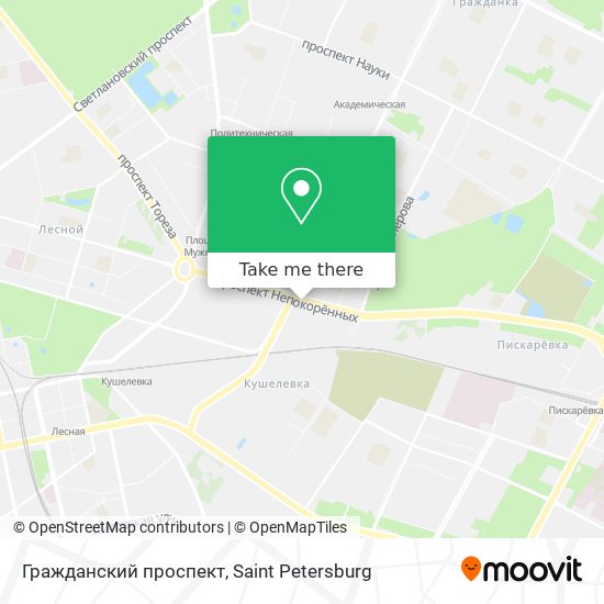 Гражданский проспект map