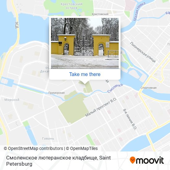 Смоленское лютеранское кладбище map