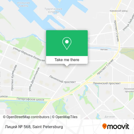 Лицей № 568 map