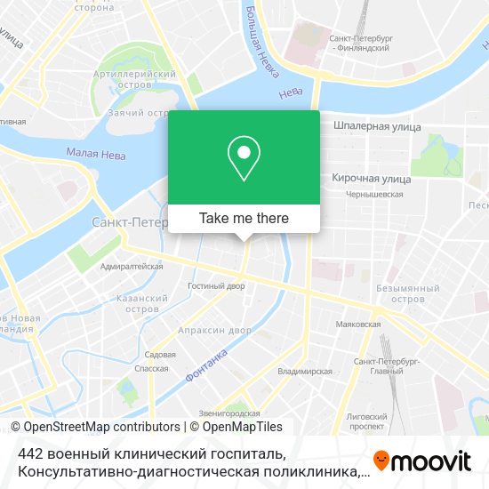 442 военный клинический госпиталь, Консультативно-диагностическая поликлиника map