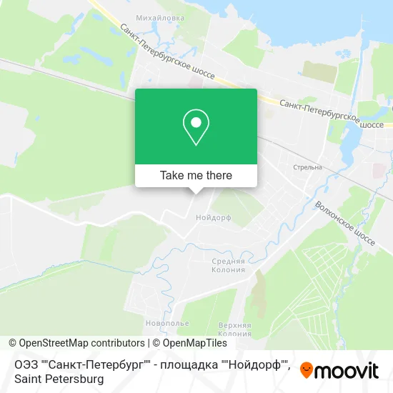 ОЭЗ ""Санкт-Петербург"" - площадка ""Нойдорф"" map