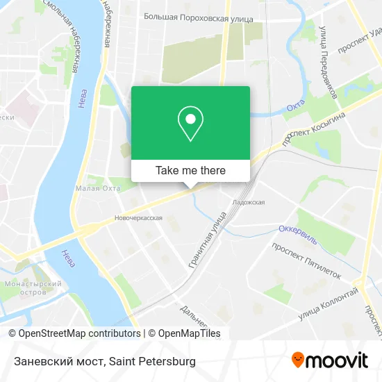 Заневский мост map