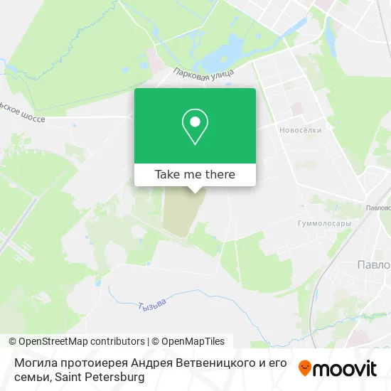 Могила протоиерея Андрея Ветвеницкого и его семьи map