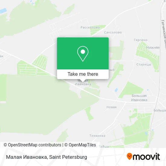 Малая Ивановка map