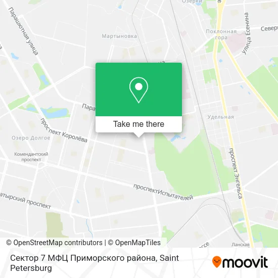Сектор 7 МФЦ Приморского района map