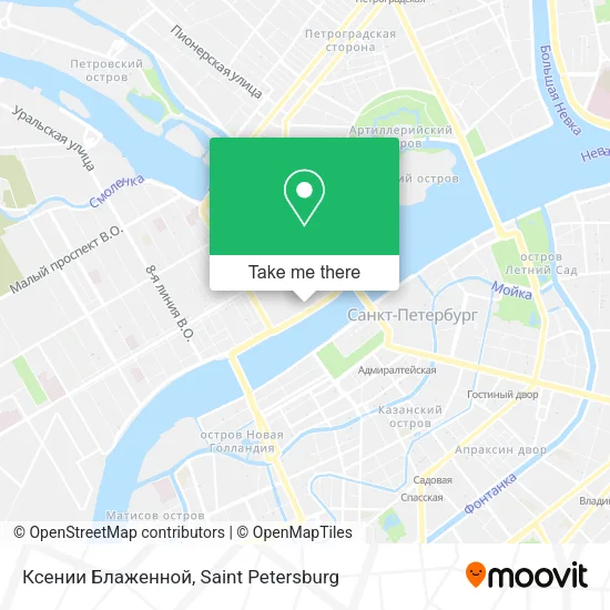 Ксении Блаженной map