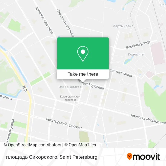 площадь Сикорского map