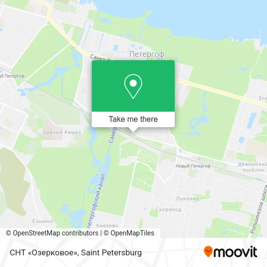 СНТ «Озерковое» map