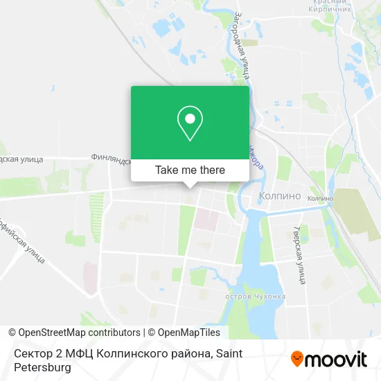 Сектор 2 МФЦ Колпинского района map