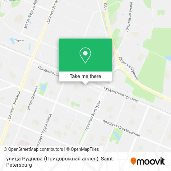 улица Руднева (Придорожная аллея) map