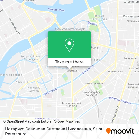 Нотариус Савинова Светлана Николаевна map