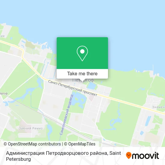 Администрация Петродворцового района map