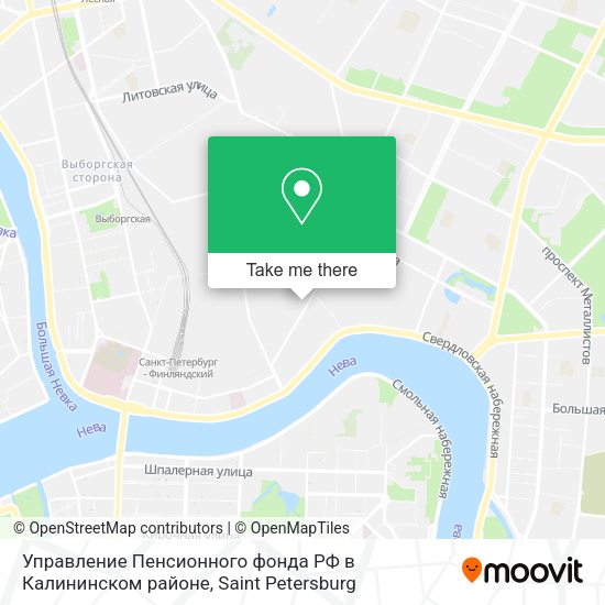 Управление Пенсионного фонда РФ в Калининском районе map