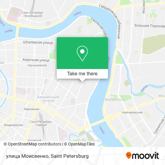 улица Моисеенко map