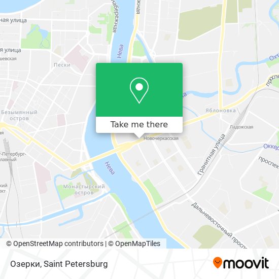 Озерки map