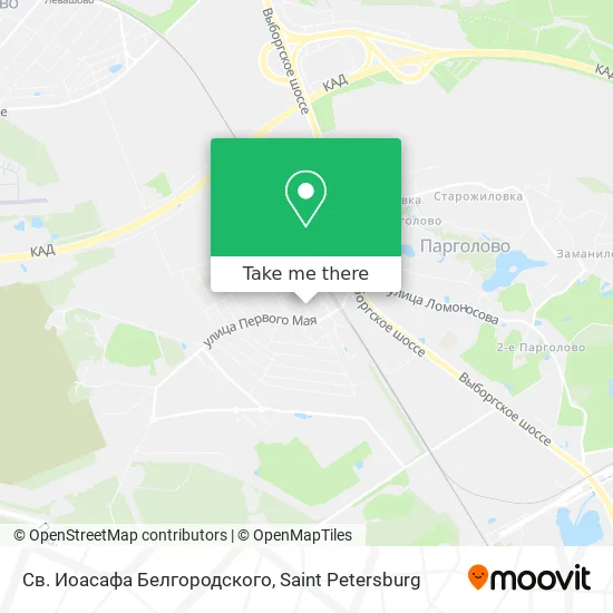 Св. Иоасафа Белгородского map