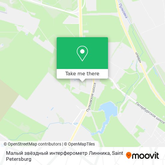 Малый звёздный интерферометр Линника map