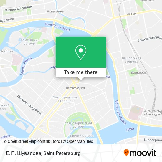 Е. П. Шувалова map