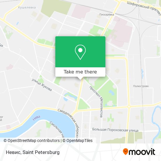 Невис map