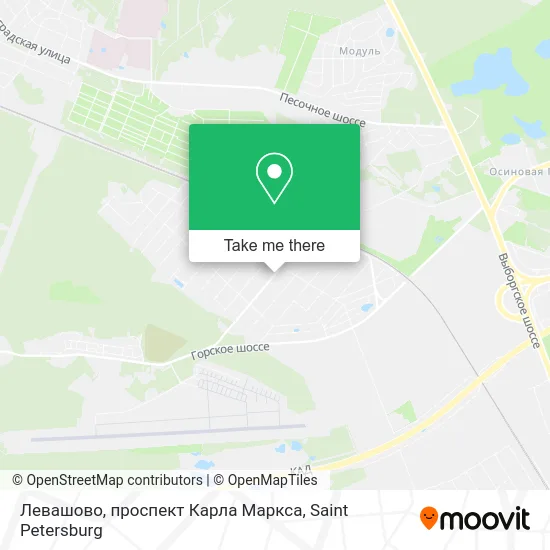 Левашово, проспект Карла Маркса map