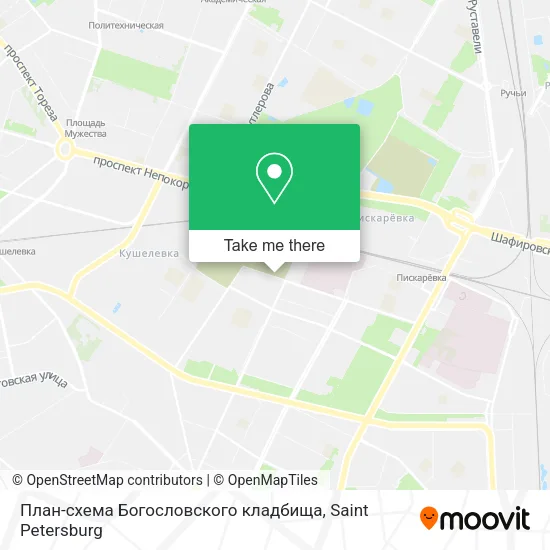 План-схема Богословского кладбища map