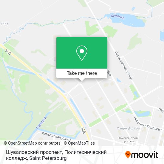 Шуваловский проспект, Политехнический колледж map