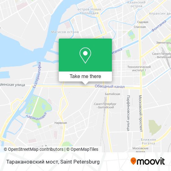 Таракановский мост map