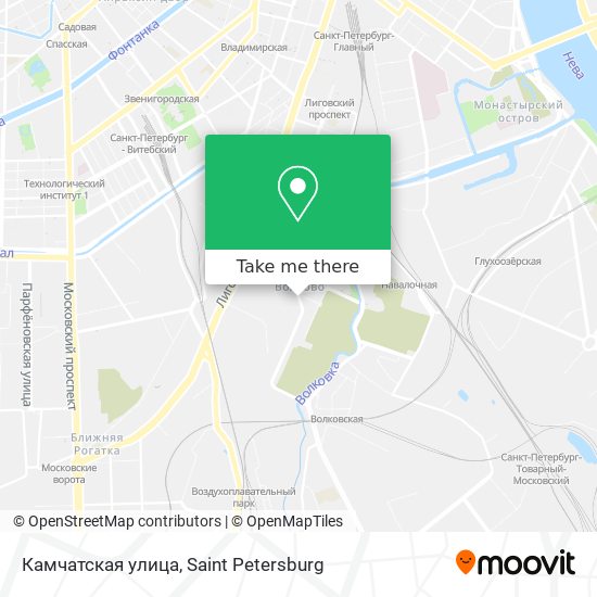 Камчатская улица map
