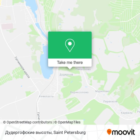 Дудергофские высоты map