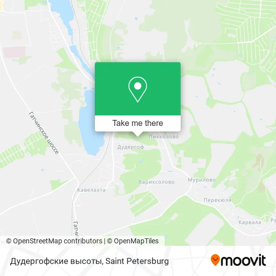 Дудергофские высоты map