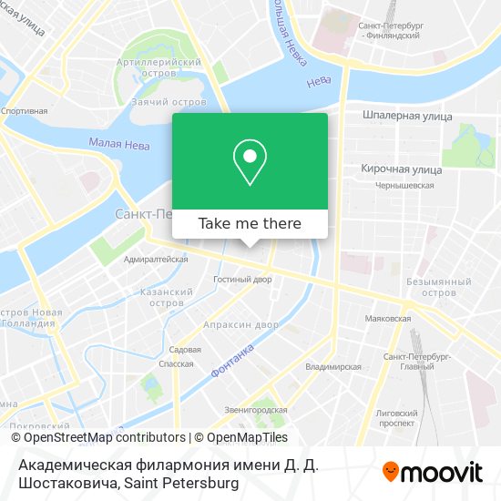 Академическая филармония имени Д. Д. Шостаковича map