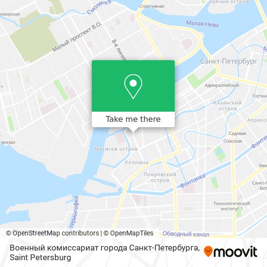 Военный комиссариат города Санкт-Петербурга map