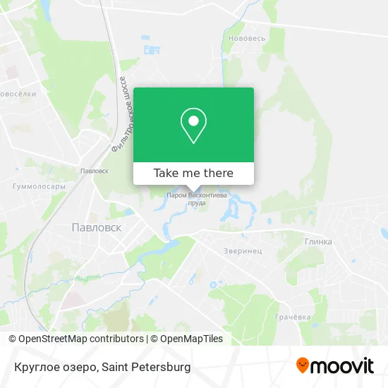 Круглое озеро map