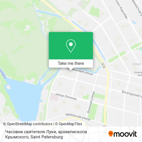 Часовня святителя Луки, архиепископа Крымского map