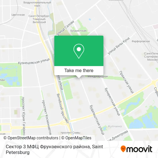 Сектор 3 МФЦ Фрунзенского района map
