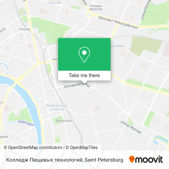 Колледж Пищевых технологий map