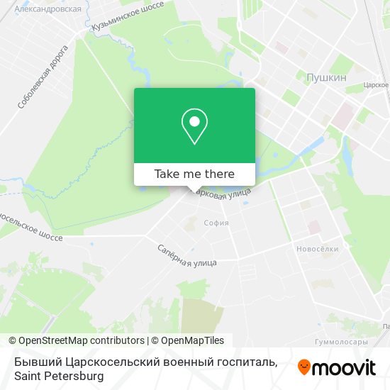 Бывший Царскосельский военный госпиталь map