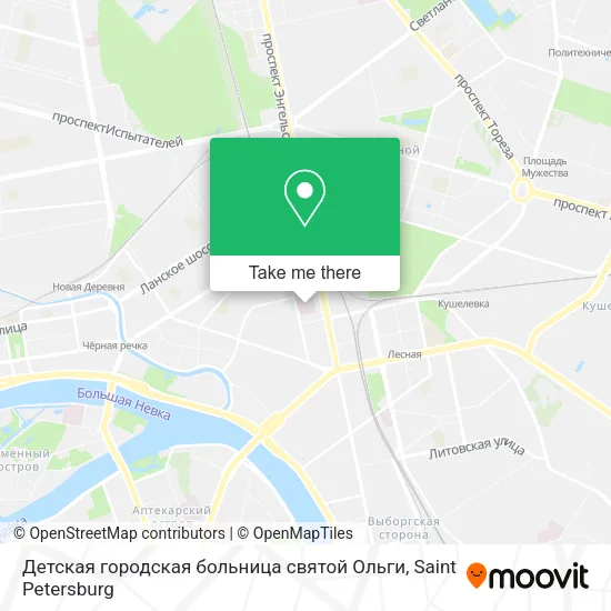 Детская городская больница святой Ольги map
