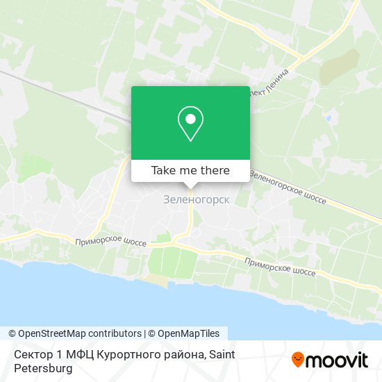 Сектор 1 МФЦ Курортного района map