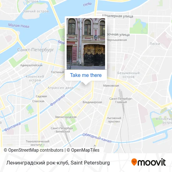 Ленинградский рок-клуб map