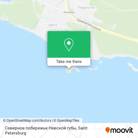 Северное побережье Невской губы map